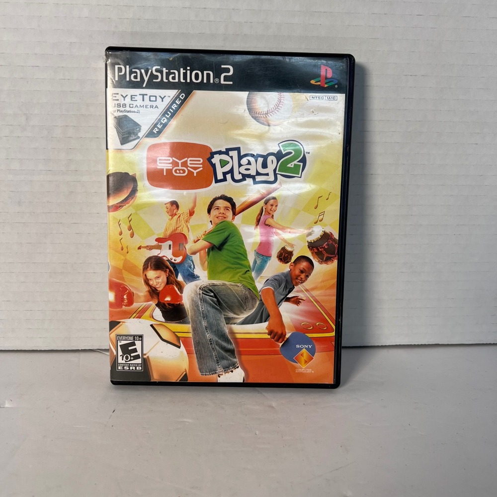 EyeToy Play 2‎ Sony PlayStation 2 PS2 2005 CIB Manual SCUS-97495 NTSC-U/C